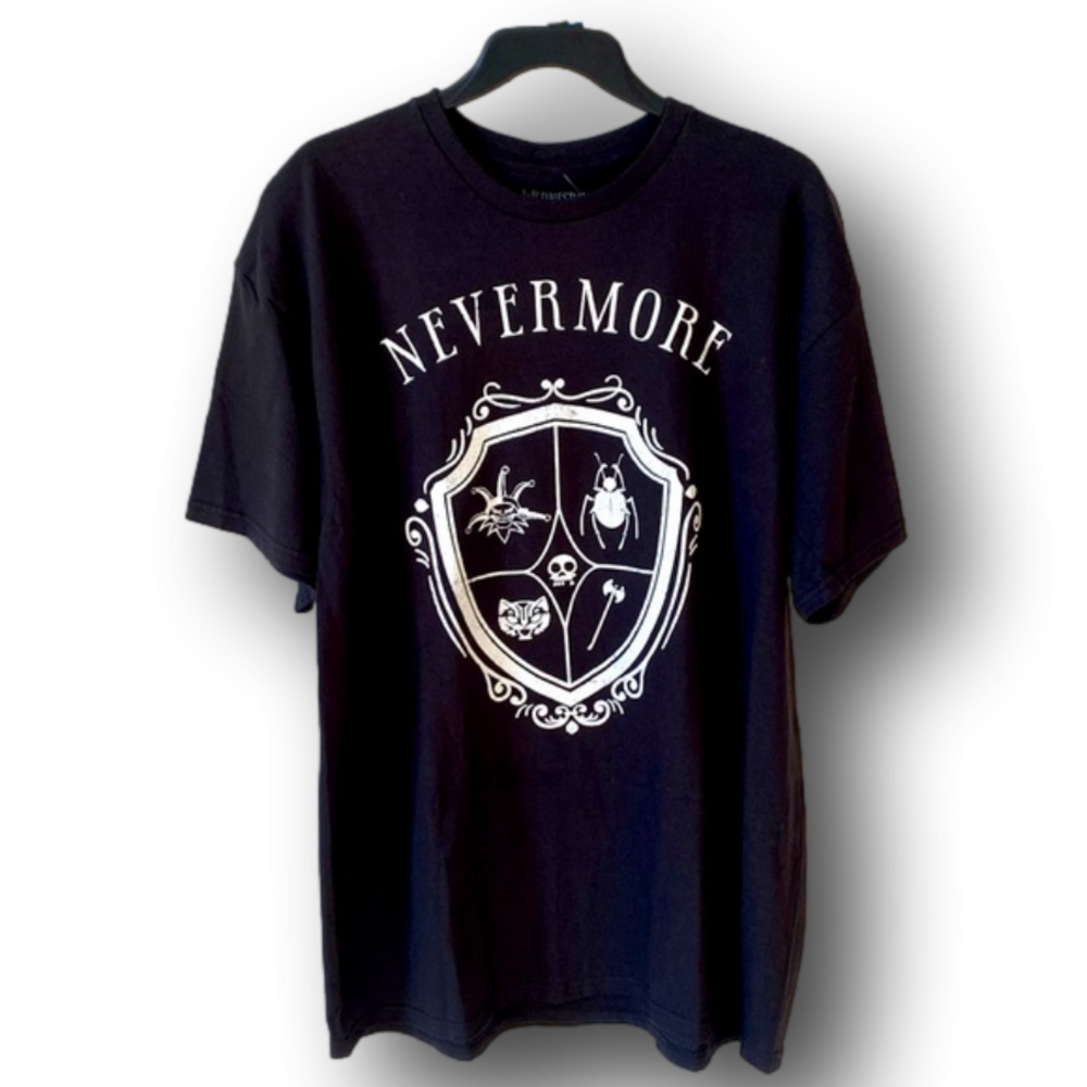 Wednesday Addams "Nevermore" Graphic T-Shirt - Size Extra Large XL - NWT